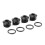 6AN Male Hex Head Socket with ORing Kit Aluminium Alloy Black Anodized 15