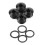6AN Male Hex Head Socket with ORing Kit Aluminium Alloy Black Anodized 6