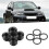 6AN Male Hex Head Socket with ORing Kit Aluminium Alloy Black Anodized 10