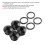 6AN Male Hex Head Socket with ORing Kit Aluminium Alloy Black Anodized 8