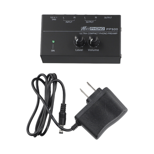 Pré-amplificador Phono Ultracompacto PP500 com Balanço de Graves e Agudos Plug EUA