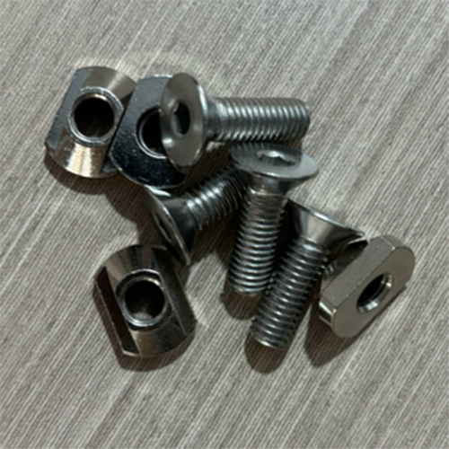 4 τεμάχια M6 Υδροπτέρυγα Βάσης από Ορείχαλκο T-Nuts Αξεσουάρ Surfing Ασημί 2