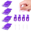 12er-Packung Trabricks stapelbare Diamond Art Tabletts mit Deckel, B 2