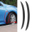 2pcs Car Wheel Eyebrow Trim Strip Carbon Fiber 10