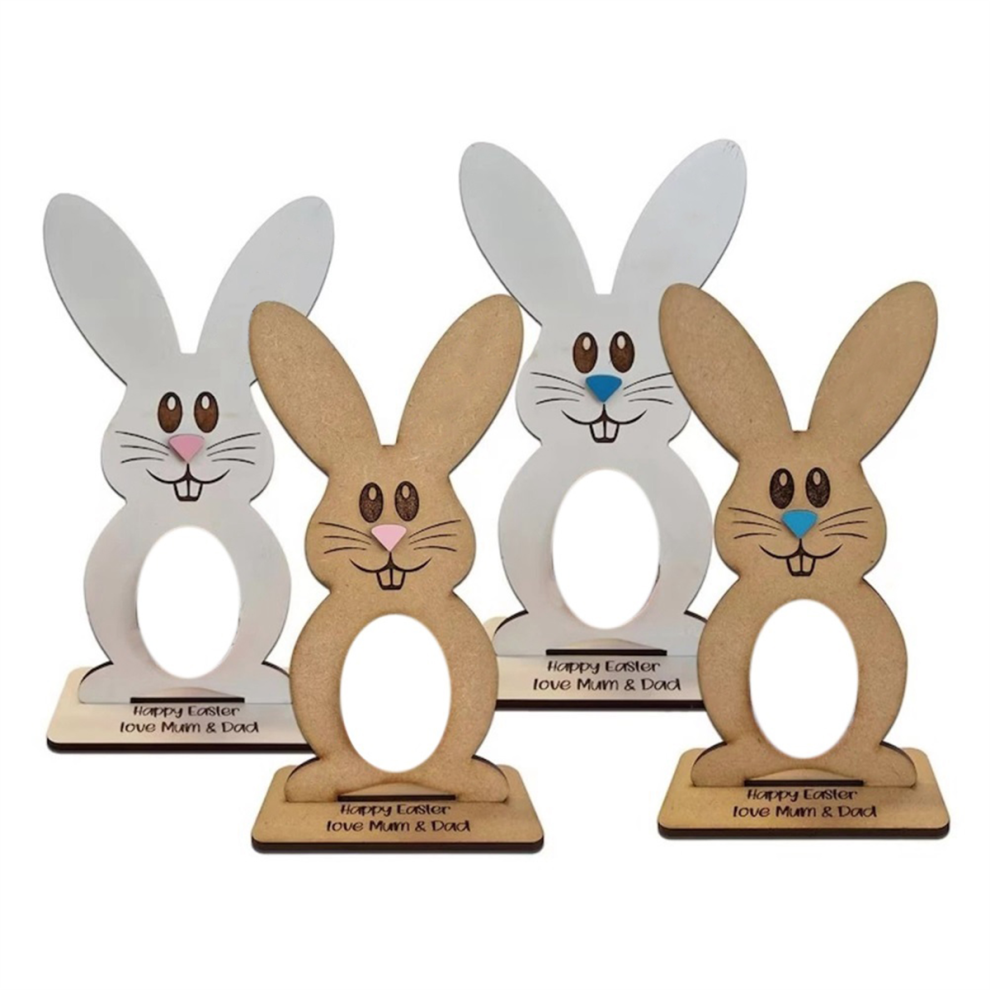 Supporto Per Uova In Legno, Porta Uova Di Coniglio, Porta Uova Di Pasqua In Legno