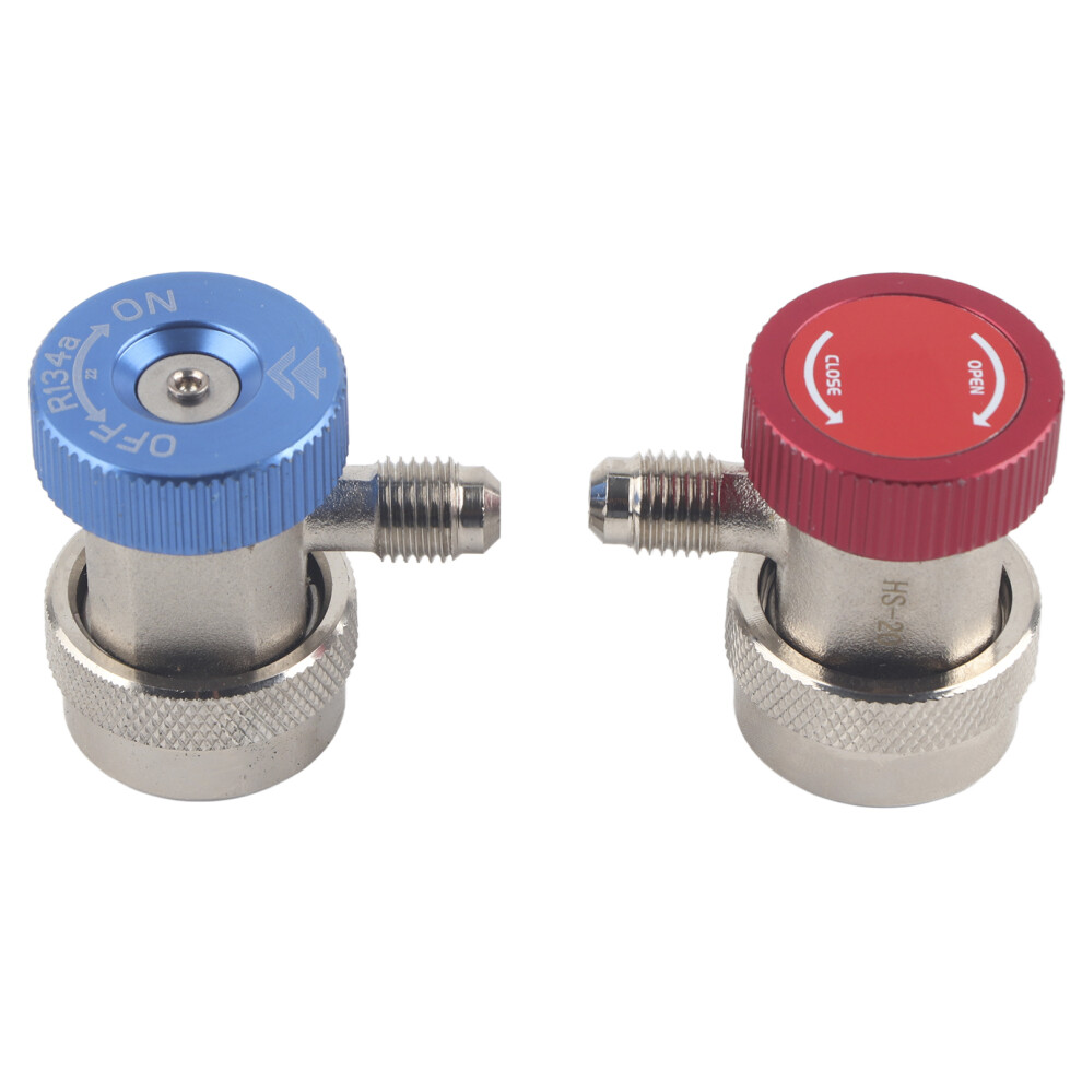 2Pcs High Low Quick Coupler For R134a A/C Manifold 9121376584107