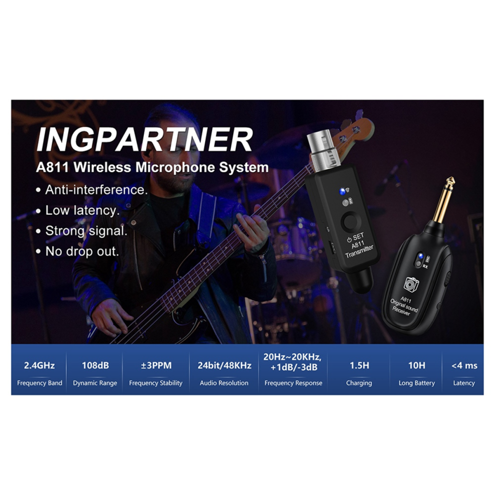 Sistema De TransmisióN InaláMbrica 2.4G MicróFono De Condensador DináMico De 48 V-image