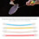 4Pcs Silicone Long Tennis Racket Vibration Dampeners 10.5cm 13