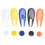 Golf Divot Tool with Plastic Score Markers Durable Green & White Design 11