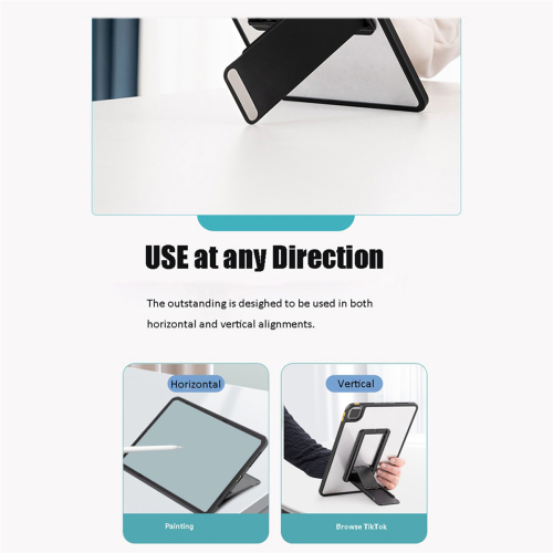 Supporto universale per tablet, pieghevole, adesivo, rosa 2