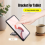 Supporto universale per tablet, pieghevole, adesivo, rosa 6