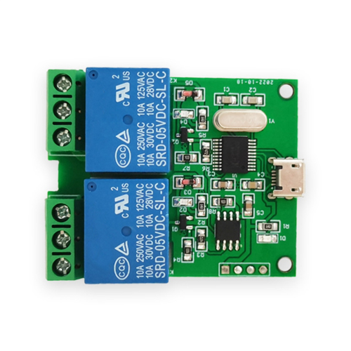 Moduł przekaźnika USB 2-drożny typu LCUS-2, inteligentny przełącznik sterujący USB 2