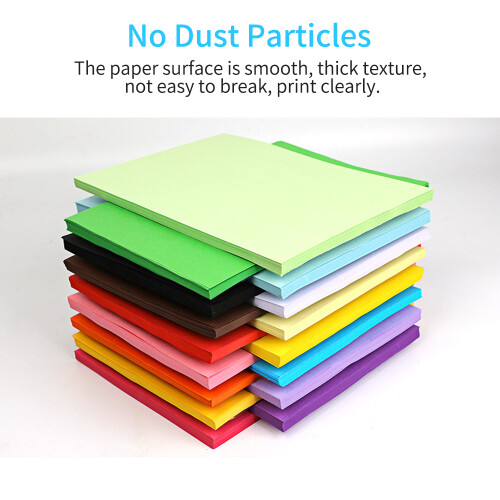 A4 100 Sheets 70GSM Color Copy Paper - Light Blue/Green/Purple 1