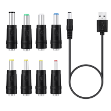 Καλώδιο φόρτισης 5V USB σε DC 5.5X2.1mm 3.5mm 5.5X2.5mm 6.3mm με βύσμα