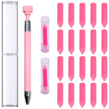 Stifte-Set, 2 Wachsstifte mit 32 Wachsen (Pink)