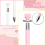 Stifte-Set, 2 Wachsstifte mit 32 Wachsen (Pink) 2