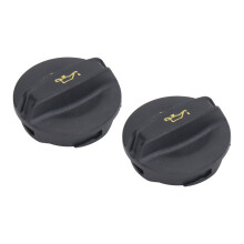 2 Stück Tankdeckel Öldeckel Schwarz ABS 06K103485A für CC 1,8L 2,0L Motoren 2012–2017