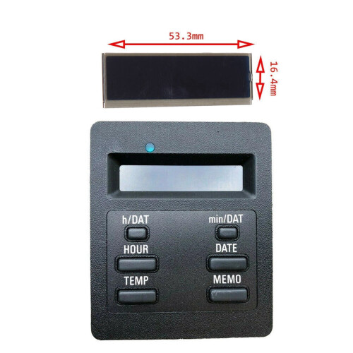 Display LCD automotivo com 6 botões e tela de computador de bordo para E28 E30 2