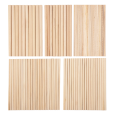 100 peças de hastes de cavilha 1/8, 3/16, 1/4, 5/16, 3/8 x 6 polegadas para artesanato faça você mesmo