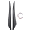 For S40 V50 2004-2012 Headlights Eyebrows Eyelids Cover Sticker 2