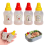 Mini ketchupflesjes voor bentoboxaccessoires, mini kruidenflesjes 4