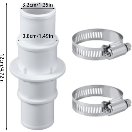 Practical Pool Hose Connector Adapter for Pool Maintenance, Compatible with Various Pool Filtration Systems 1