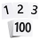 100Pcs Table Numbers 1-100, Double Sided Table Number Cards 1