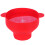 Foldable Silicone Popcorn Bowl with Lid, Red, 26x14cm 2