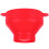 Foldable Silicone Popcorn Bowl with Lid, Red, 26x14cm 3