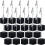 20 pezzi Porta memo con base a cubo e clip a coccodrillo 1