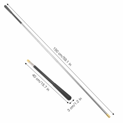 Compact 5 Sections Telescoping Fishing Rod 15.7in to 59.1in Extendable 2