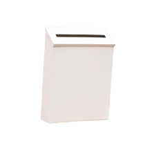 Wall-Mounted Mailbox, Decorative Outdoor Letterbox for Front Door, White 29x22x6cm, Durable and Stylish Design
