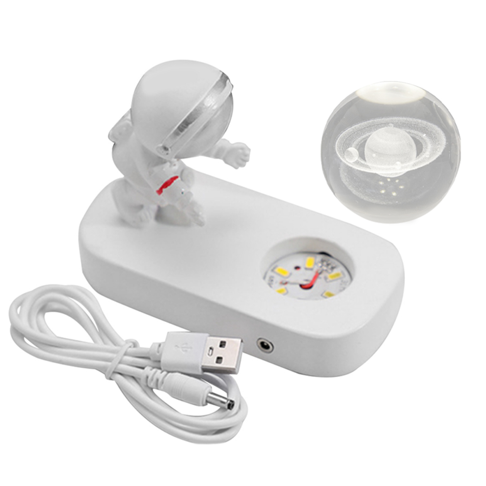 Nachtlampje, Astronaut's Starry Walk Crystal Ball Nachtlampje, Usb-Verbinding-image