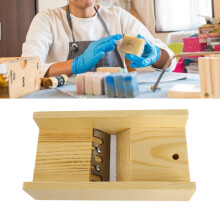 Adjustable Pine Wood Soap Beveler Cutter 19.5x11cm Hand-Made Tool