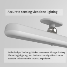 Lumières LED pour miroir de courtoisie, barre lumineuse rechargeable à coller pour maquillage