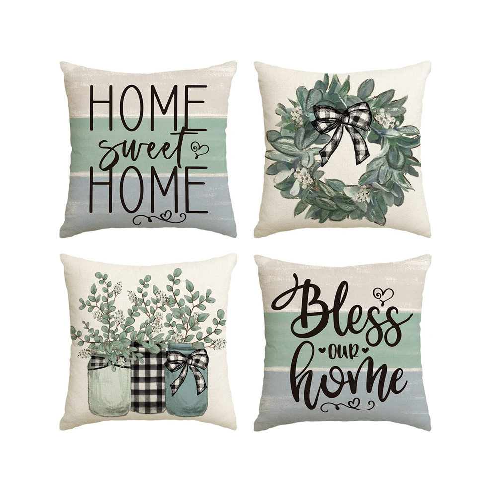 Lentekussenhoezen 18 X 18 Set Van 4, Lentedecoraties-image