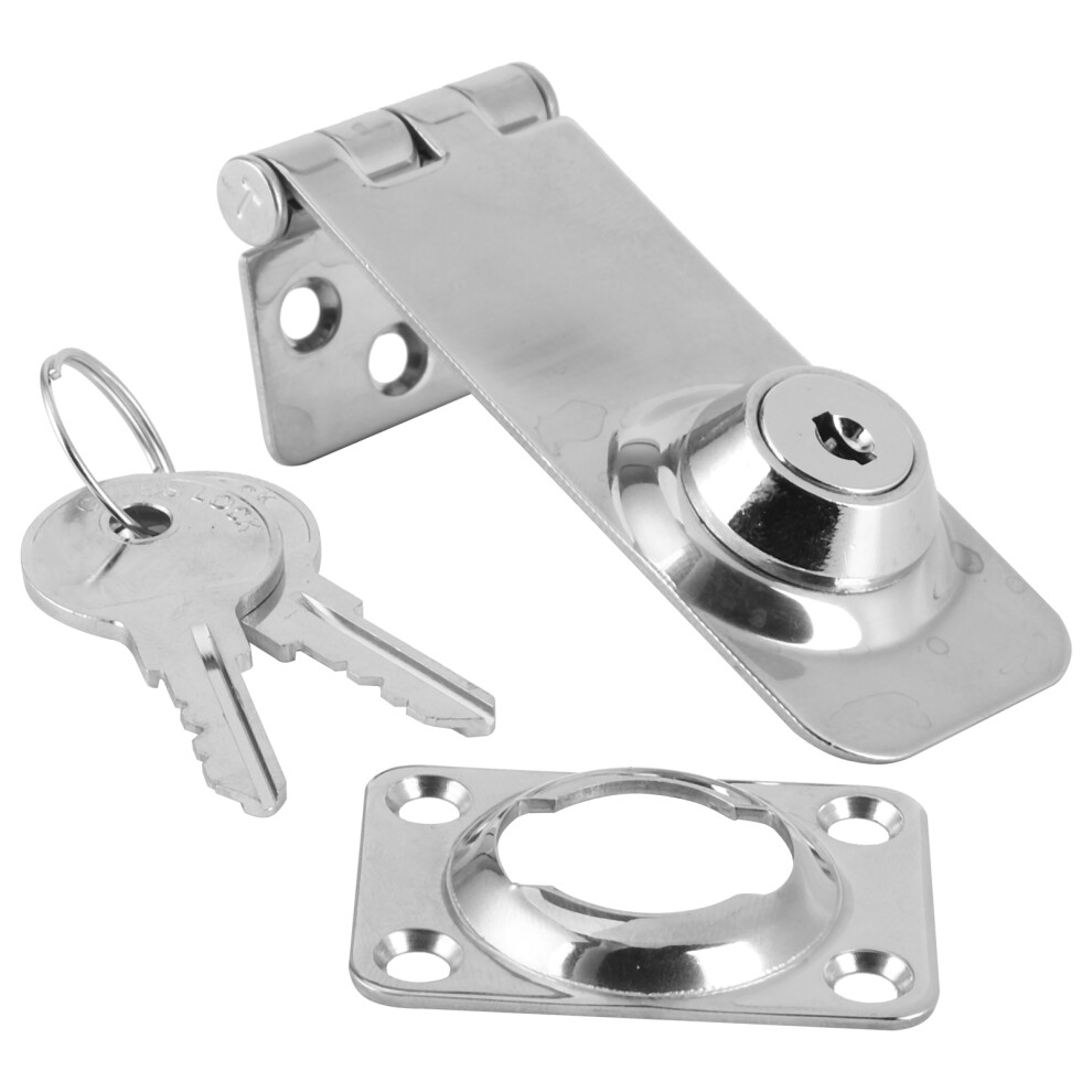 Keyed Hasp Locks Stainless Steel Locking Hasp 9121376586064