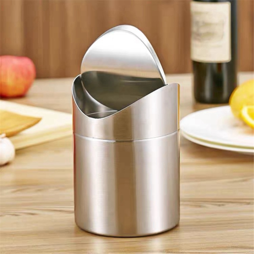 Mini-Mülleimer für den Schreibtisch mit Deckel Desktop-Mülleimer klein winzig 1
