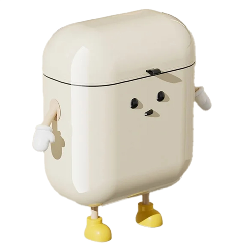 DIY Cream-Colored Wall-mounted Kitchen Trash Can 12L