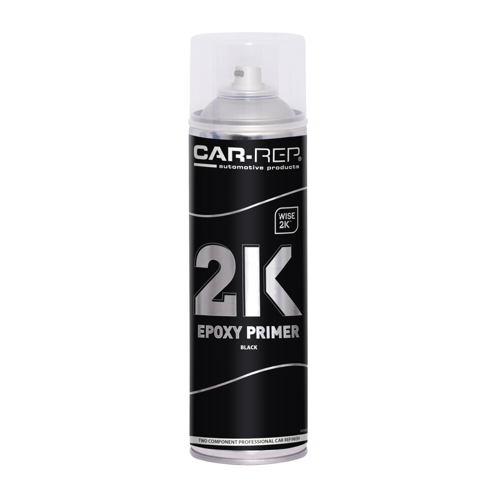 Car-Rep Black 2K Epoxy Primer Spray Paint High Adhesion