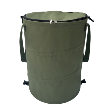 Lixeira para área externa, suprimentos para acampamento, bolsa de armazenamento para jardim, ArmyGreen