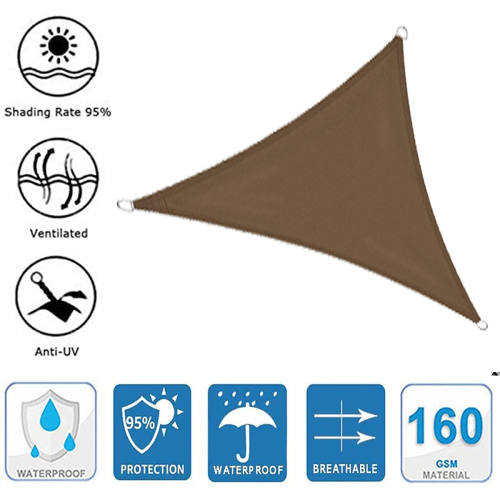 Guarda-sol triangular, toldo impermeável para gramado 1