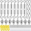 92-teiliges Sonnensegel-Hardware-Set, Silber 1