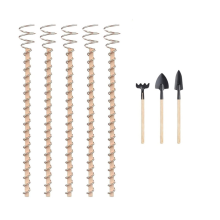 Estacas de jardim Antena de jardinagem Varas de cobre Fio de cobre 35 cm