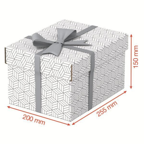 Aufbewahrungsboxen Home - ESSELTE - Format S - Weiß - Karton - x3 2