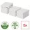 Aufbewahrungsboxen Home - ESSELTE - Format S - Weiß - Karton - x3 1