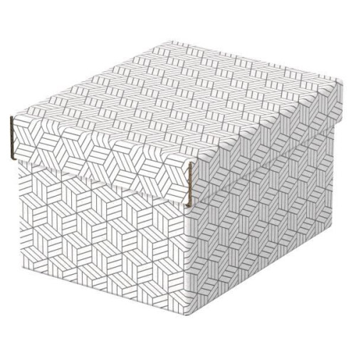 Aufbewahrungsboxen Home - ESSELTE - Format S - Weiß - Karton - x3 1