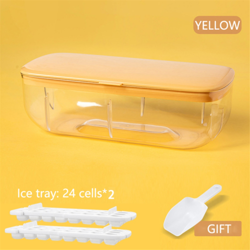 48 Double Silicone Large Capacity Ice Box Ice Storage Ice Box Pink 1