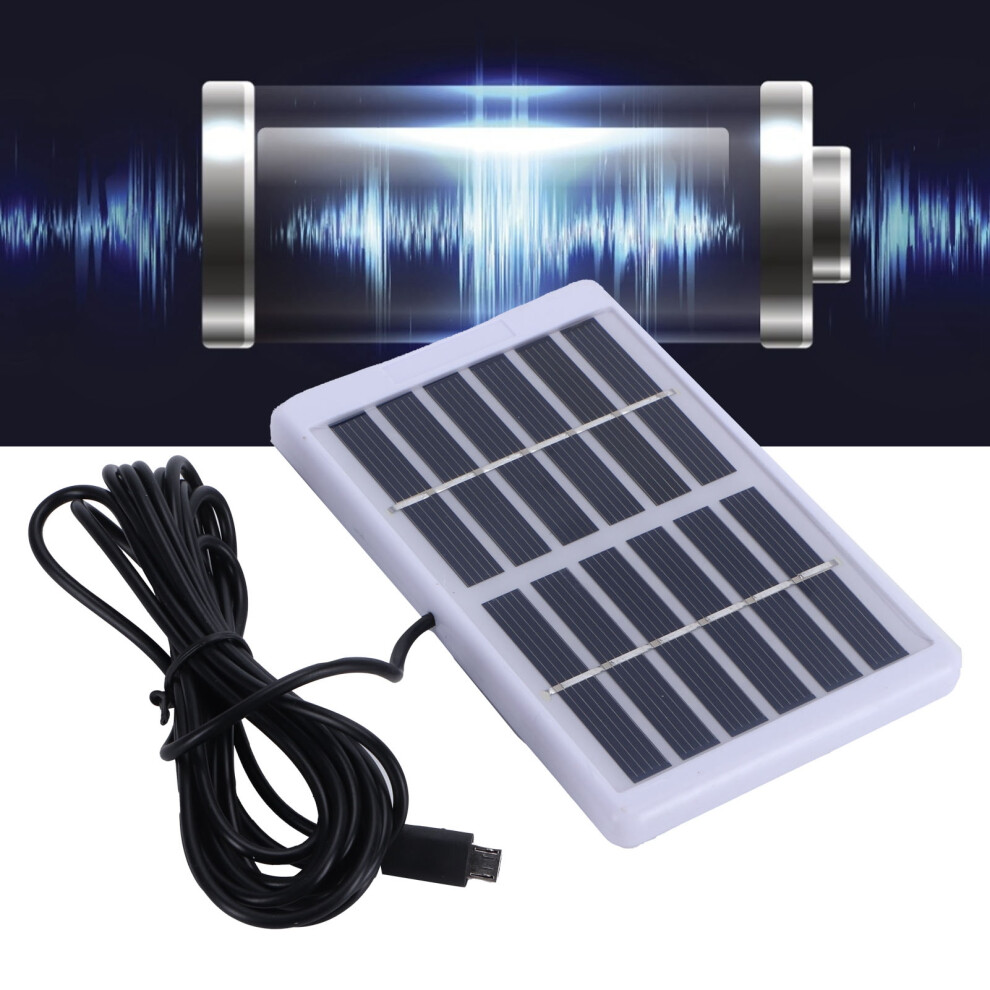 1.2W 6V Solar Panel With Micro Usb Port Polycrystalline Silicon Solar Charger 8121340708042