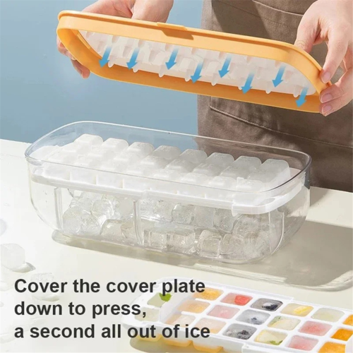 48 Double Silicone Large Capacity Ice Box Ice Storage Ice Box Yellow 2